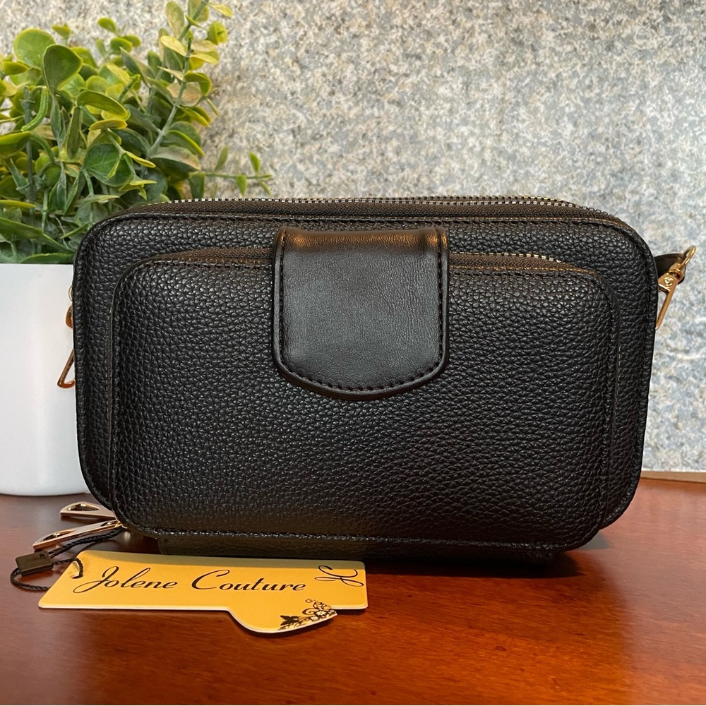Jolene Couture Black Pocketbook or Crossbody NWT